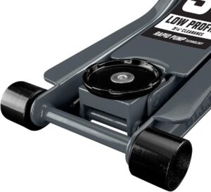 3 ton Heavy Duty Low Profile Floor Jack with Rapid Pump by Pittsburgh Automotive